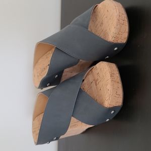Lucky Brand - Miller platform cork wedges sz. 7.5